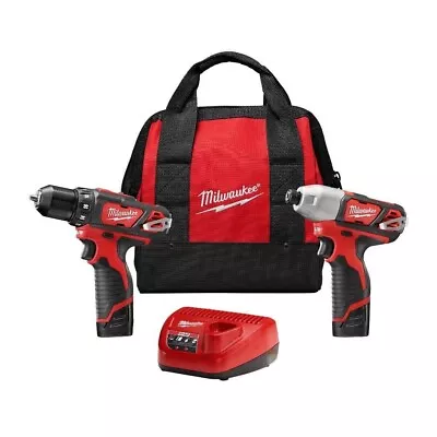 Milwaukee M12  2494-22 Cordless 12v 2-Tool Combo Kit - Red • $114.99