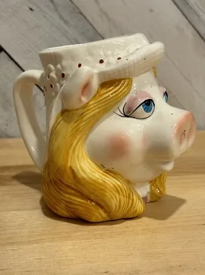 Vintage Miss Piggy Muppets Jim Henson Sigma Japan Ceramic Cup Mug • $7