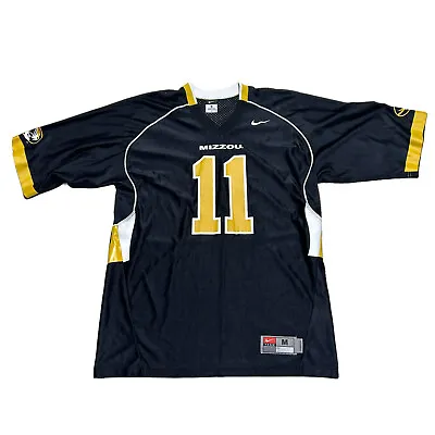 Nike Missouri Tigers Mizzou Jersey Mens Medium Black Mesh Pullover Football • $29.88