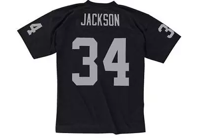 Bo Jackson Los Angeles Raiders NFL 1988 Black Throwback Jersey - Men's • $43.99