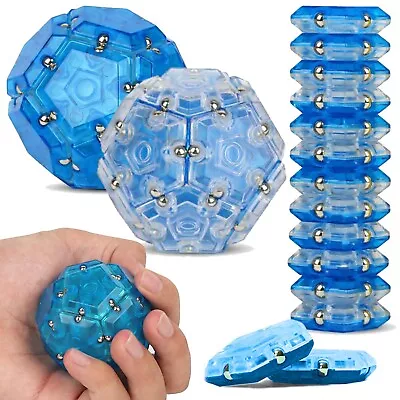 Fidget Sphere 12PC Magnet Blocks Desk Toys Sensory Stress Relief ADHD Anxiety • $15.95