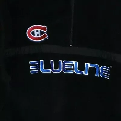 Montreal Canadians NHL Blueline 1/4 Zip Pullover Jacket Sweatshirt Pockets Sz M • $9.99