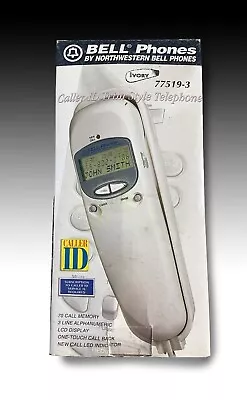 Bell Phone With Caller ID - Trimline Style Landline Phone 77519-3  Used In Box • $21