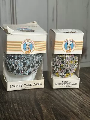 Vintage Disney Chef Mickey Minnie Mouse  Mini  Large Cupcake Liners Hoan Lot • $16