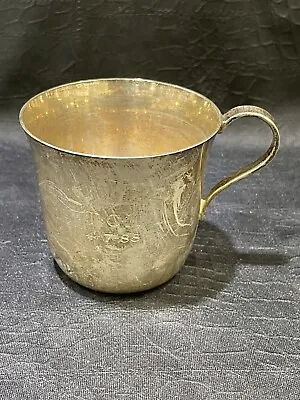 Vintage Tiffany & Co Makers Sterling Silver 23498 Baby Cup • $179