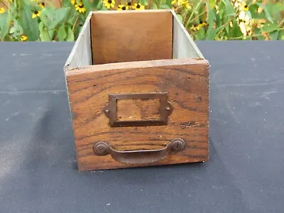 SALVAGED Antique Oak SEED DRAWER W/ HARDWARE PARTS CABINET 4x5x12.... 17 Avail • $27