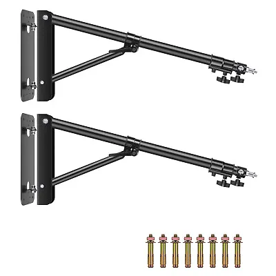 Neewer 2-Pack Triangle Wall Mounting Boom Arm For Softboxes Umbrellas Reflectors • £105.99