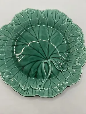 Vintage WEDGWOOD Cabbage Leaf Plate Green Majolica 8” Dish • £61.76