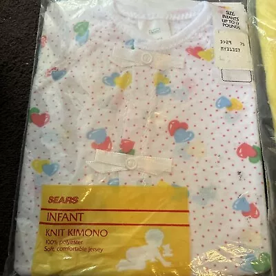 Infant Footed Blanket Sleeper Pajamas PJ Unisex And Kimono  NEW Newborn Vintage • $19