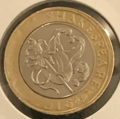 Unique  £2 Shakespeare Coin Errors :Part Date other Missing Writing & Rotated • £99.95