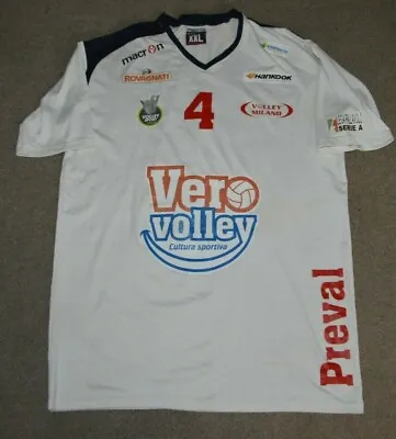 Vero Volly Monza Italian Game Match Worn Volleyball Jersey 2013/14 Italy Serie A • $249.95