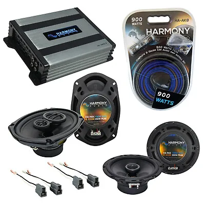 Mitsubishi Eclipse 95-05 OEM Speaker Upgrade Harmony R65 R69 & HA-A400.4 Amp • $224.99