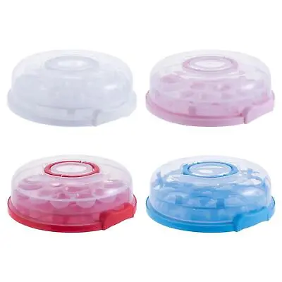 Cake Carrier With Lid And Handle Cake Transport Storage Container Cupcake Saver • £11.04