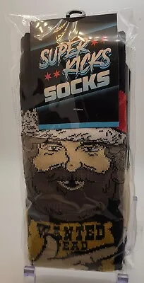 Mick Foley Super Kicks Socks Pro Wrestling Crate Santa Hat Cactus Jack • $15