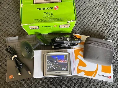 £12.50 • Buy Tom Tom One Europe Complete Sat Nav Set Boxed Full Kit Satellite Navigation