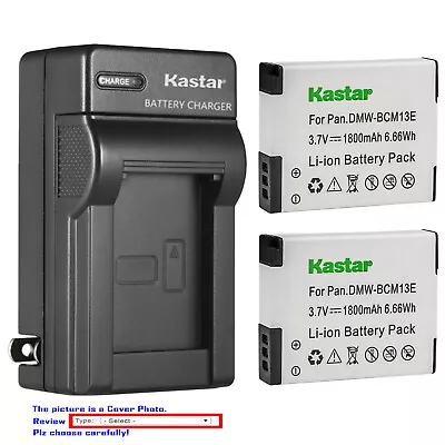 Kastar Battery Wall Charger For DMW-BCM13 DMW-BCM13E & Panasonic Lumix DMC-ZS30R • $18.49