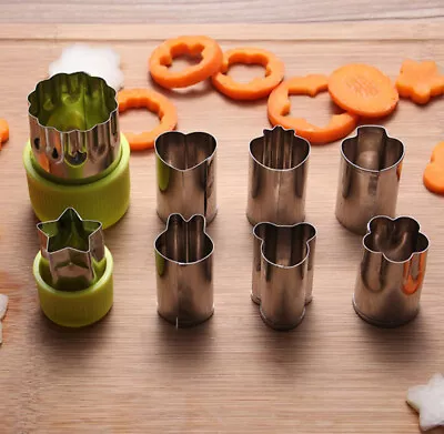 £4.70 • Buy 8Pcs Stainless Steel Flower Shape Fruit Vegetable Peelers Cookies Cutter MolBTU