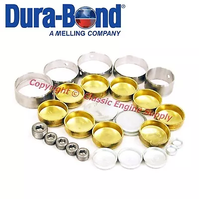 New Cam Bearings & Brass Freeze Plug Set 1979-2003 Chrysler Sb 318 360 • $60.02