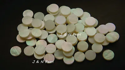 1 X 10 Pcs / White Mother Of Pearl Inlay Dots / Guitar Fretboard / 6.35mm 1/4  • $8.45