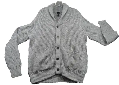 H&M Cardigan Sweater Size XL Womens Gray Button Front Knit Long Sleeve Casual • $19.54