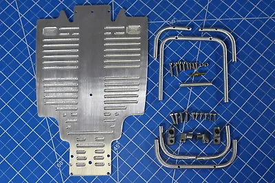 Sand Scorcher Buggy Champ Front & Rear Bumper Guard +Chassis A Plate Tamiya 1/10 • $290.01