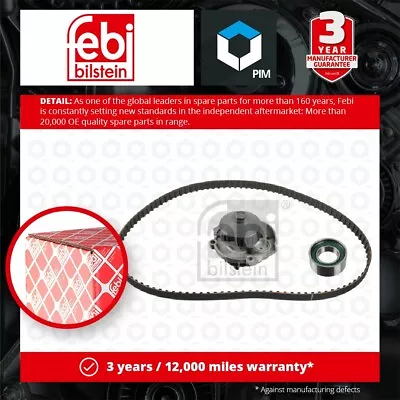 Timing Belt & Water Pump Kit Fits FIAT PUNTO 176 1.1 93 To 00 Set 7554701 Febi • $52.23
