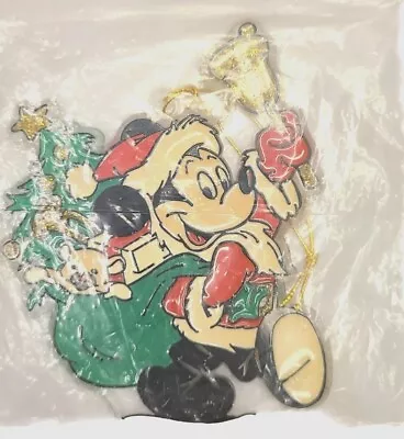 Kurt Adler Mickey Mouse Santa  Ornament Walt Disney Co. Santa's World Vintage  • $17.99