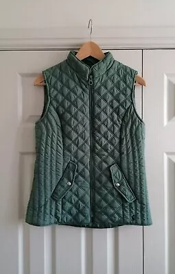Joules Women's Laurel Green Quilted Gilet UK Size 10 • £0.99