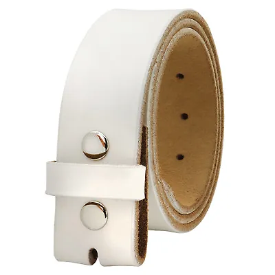 Falari Replacement One Piece Leather Belt Strap Without Buckle Snap On Strap 1.5 • $16.99