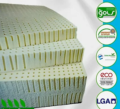 Certified Organic Latex Mattress Topper5'0  5CMRawLatex 2 InchNO FR 14kg • £209.99