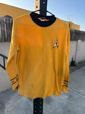 Star Trek The Experience Captain Kirk Costume Long Sleeve Shirt Top Las Vegas L • $55