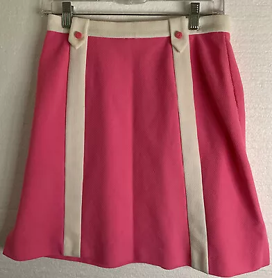Vintage Quantum Sports Skirt Golf Tennis Pink XS/S 28 Inch Waist Barbie Sporty • $55