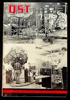 VINTAGE QST Magazine September 1960 Moon Bounce XC-2 Crystal ARRL HAM Radio • $19.99