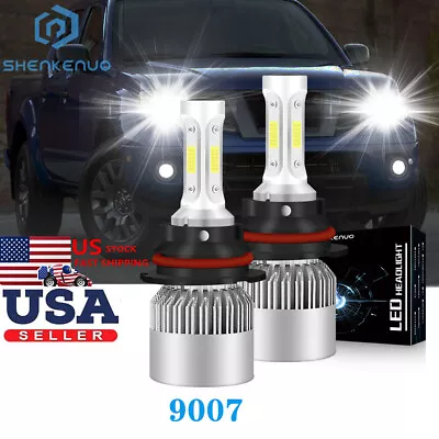 9007 HB5 LED Headlight Bulbs Conversion Kit High Low Dual Beam 6500K Super White • $18.99