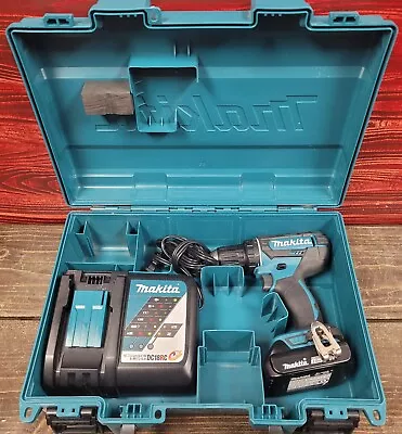 Makita XFD10 Drill W/ 2Ah Battery Charger And Hard Case • $70