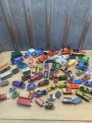 Thomas The Tank Engine Wooden Metal Trains Friends Lot Of 60 • $99.99