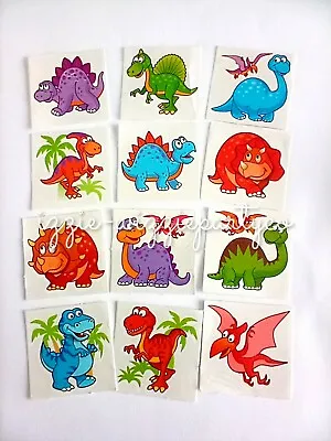 £1.89 • Buy 24 DINOSAUR Temporary Tattoos Kids Childrens Boys Party Bag Fillers PLY