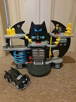 DC Super Friends Imaginext Batman Batcave Playset With Batmobile Car & Robin • £24