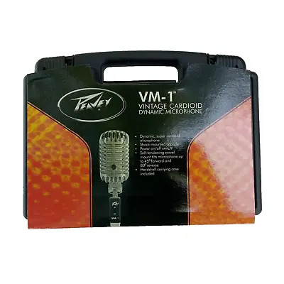 Peavey VM-1 Silver Vintage Metal Super Cardioid Condenser Microphone • $80