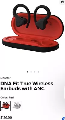 Monster DNA Fit Wireless Bluetooth Earbuds - Noise Cancelling Earbuds • $90