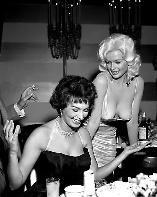 Iconic Sophia Loren & Jayne Mansfield 1957 8x10 PHOTO PRINT • $6.98