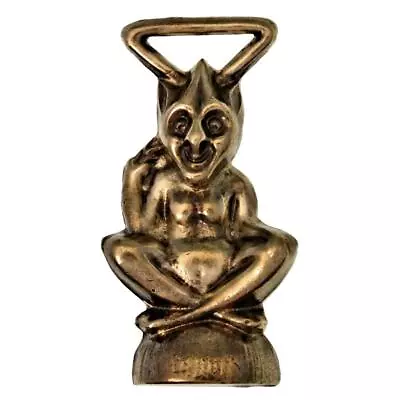 £25 • Buy Vintage Lucky PIXIE Charm BRASS 1½  - Cornish Pixie Piskie Pipe Tamper  Ref.46
