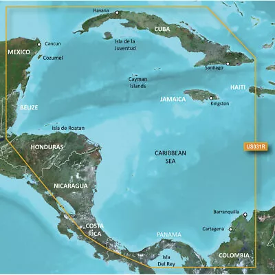 Garmin BlueChart® G2 HD - HXUS031R - Southwest Caribbean - MicroSD™/SD • $136.37