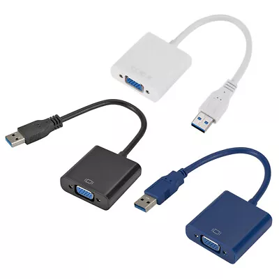 USB 3.0 To VGA Video Display Converter For Windows 7/8/8.1 Multi-Display Cable • $14.19