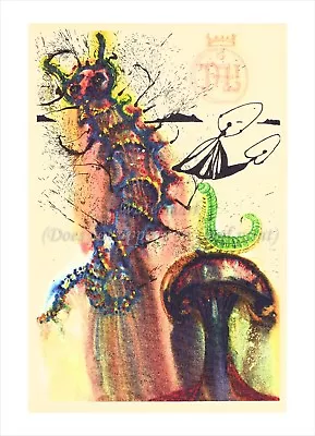 $7.99 • Buy SALVADOR DALI Alice In Wonderland Canvas Print Advice From A Caterpillar