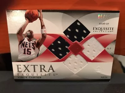 2006-07 Upper Deck Exquisite Vince Carter Extra Exquisite #’d 25 • $149