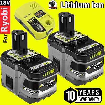 2 Pack 18V 9.0Ah Lithium Battery For Ryobi P108 ONE+ Plus P104 P105 P107 RB18L25 • $124.99