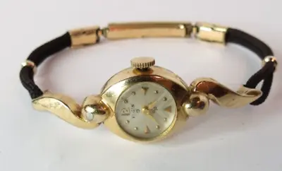 Antique 1930's Ladies Elgin 19'j Wristwatch Caliber: 701 Gold Filled Case Runs • $44.95