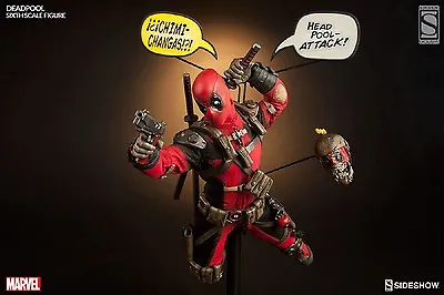 SIDESHOW EXCLUSIVE New!! DEADPOOL 1/6 SCALE COLLECTOR FIGURE Marvel Bust Figure • $555.63