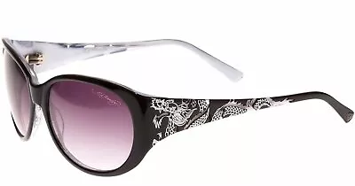 Ed Hardy Sunglasses Big Dragon Black White With Case And Box • $89.99